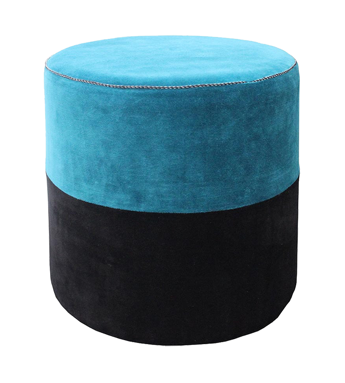 Pouf en velours DELHI