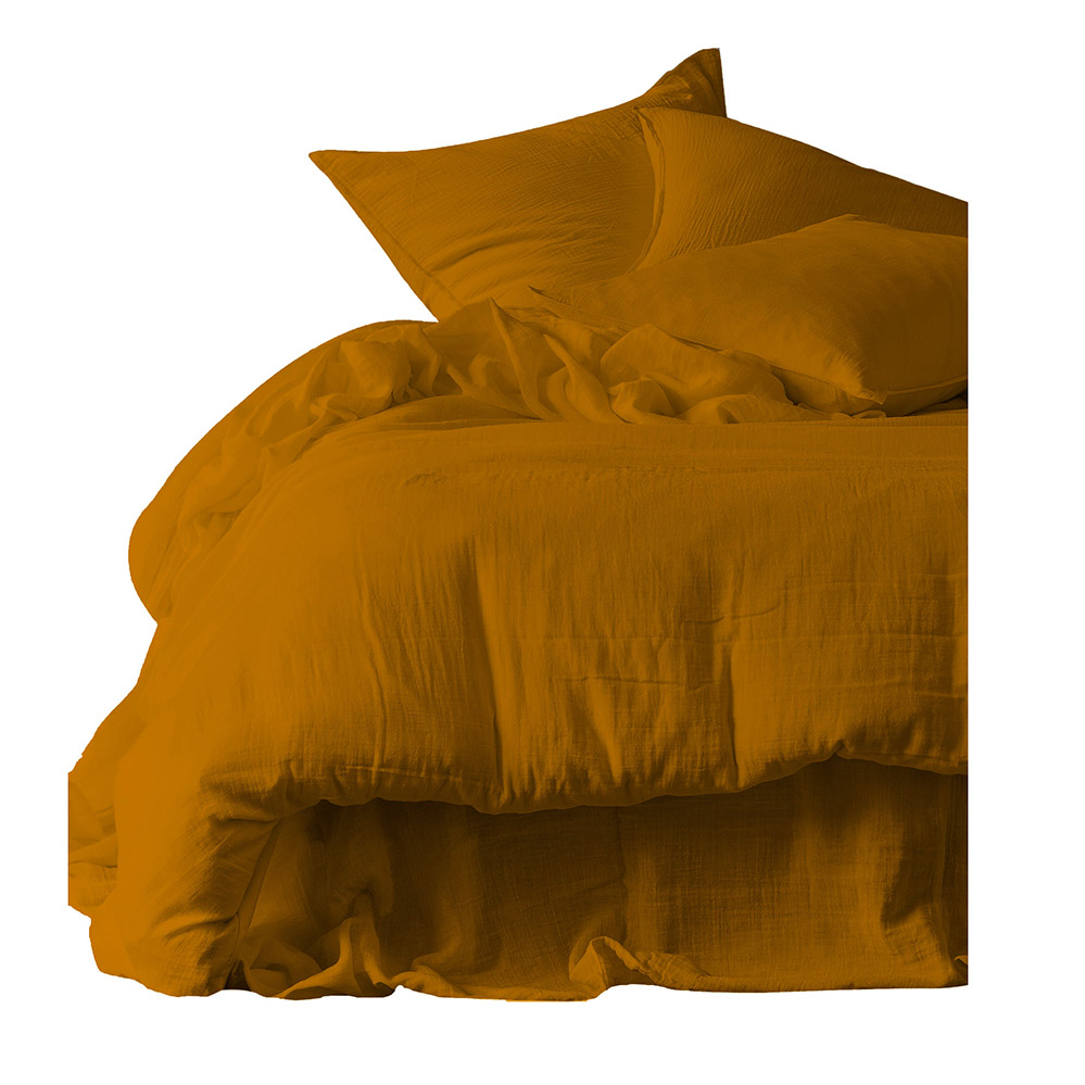 umsl Drap de lit 100 % coton - Couleur unie - Pour lit king size et grand  lit - 1 pièce (sans taie d'oreiller)